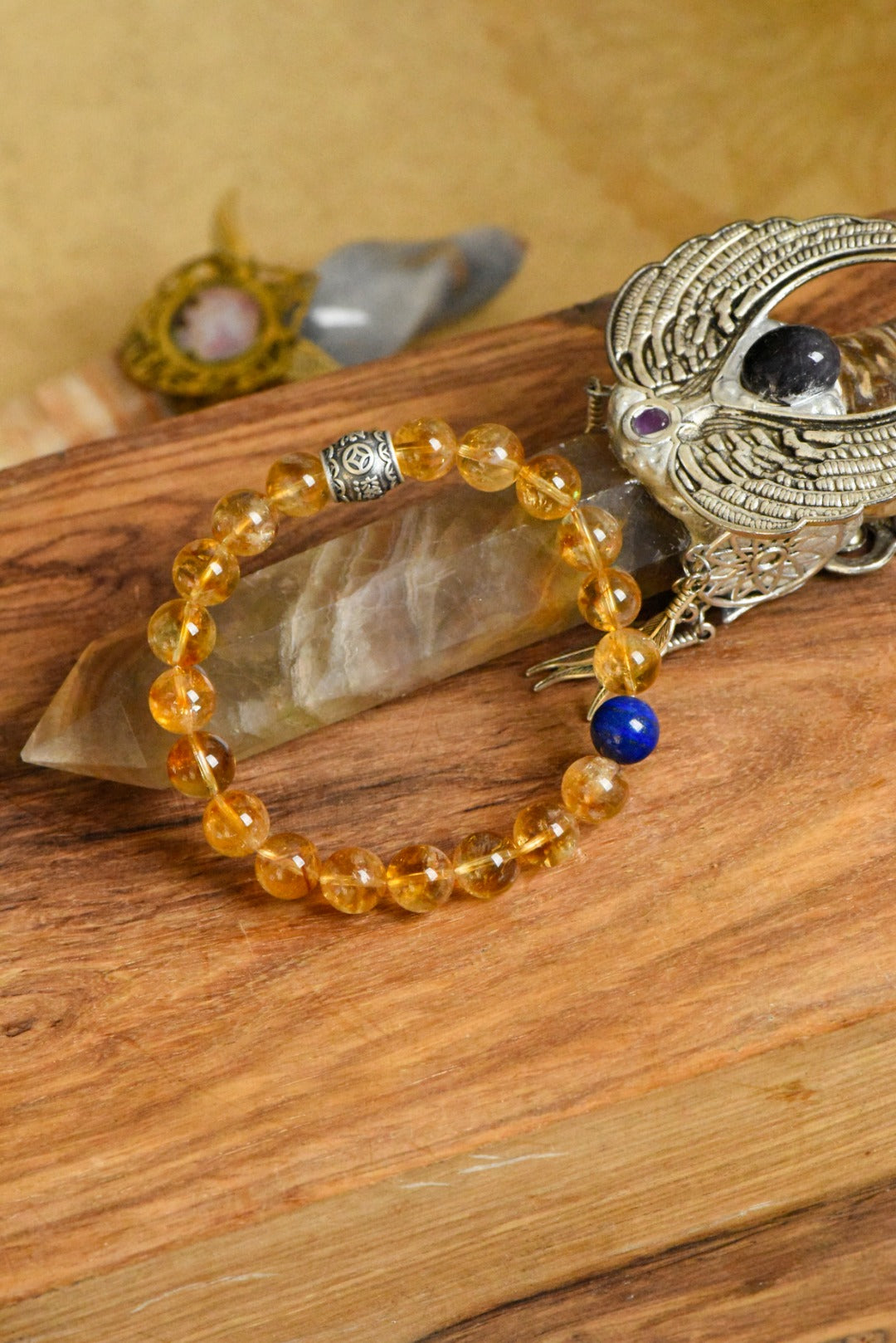 ▫️▪️ Yellow Ace Lapis Lazuli Bracelet (Men)